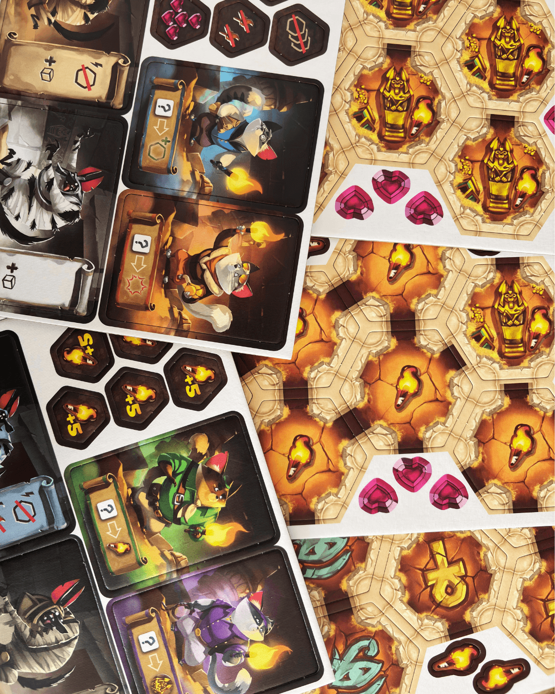 punchboard details of Run Run Run! punchboard details of Run Run Run!